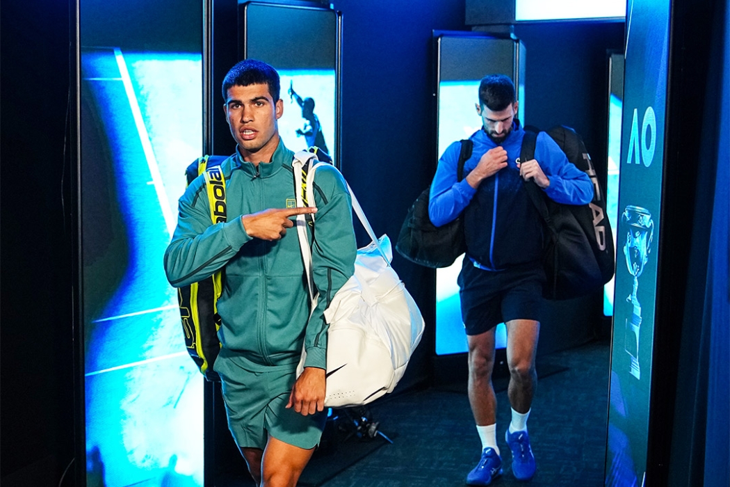 Carlos Alcaraz and Novak Djokovic played in the Australian Open 2025 quarterfinals