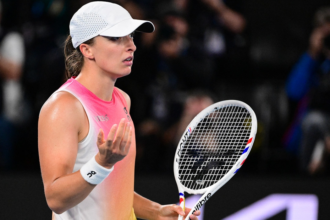 Iga Swiatek fell in the AO 2025 semifinals to Madison Keys