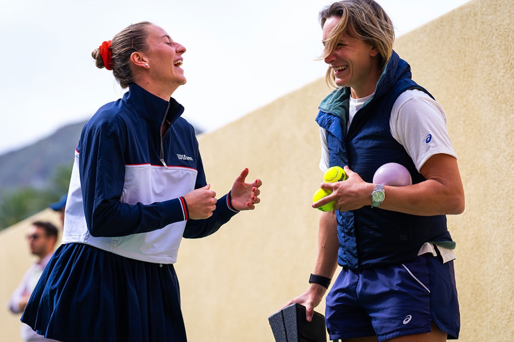 Marta Kostyuk with Sandra Zaniewska