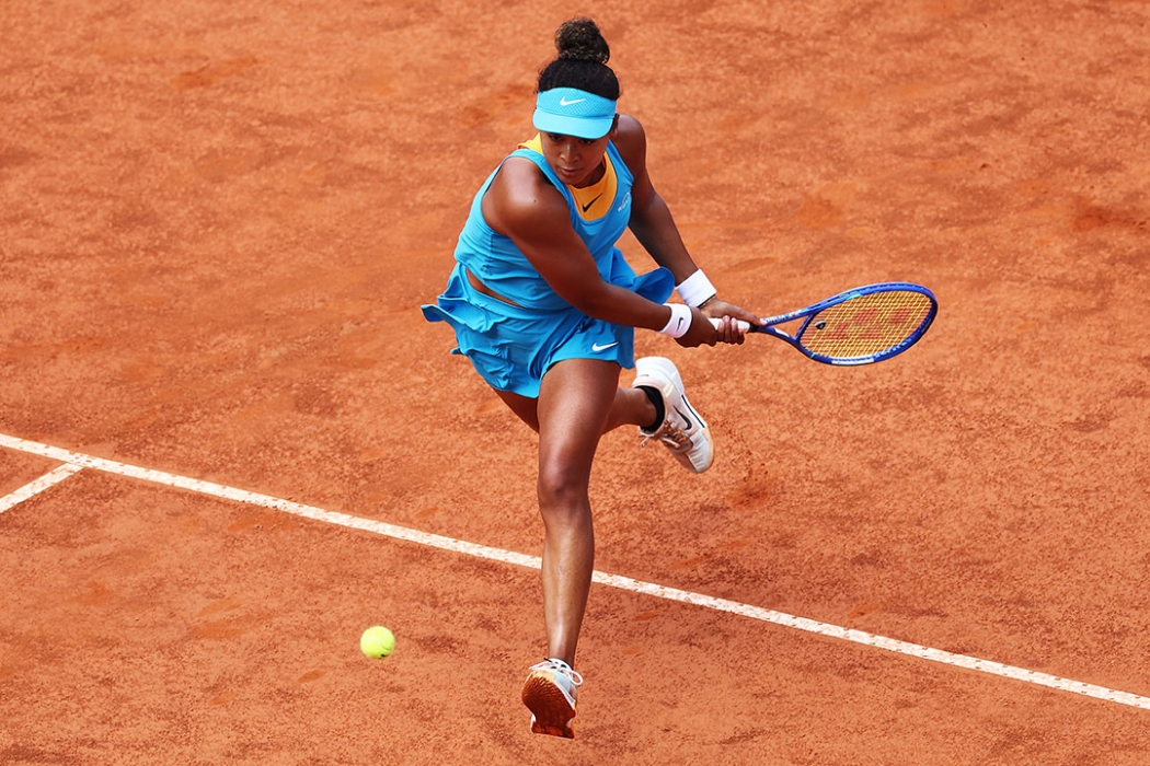 Naomi Osaka in action at the WTA 1000 tournament in Rome