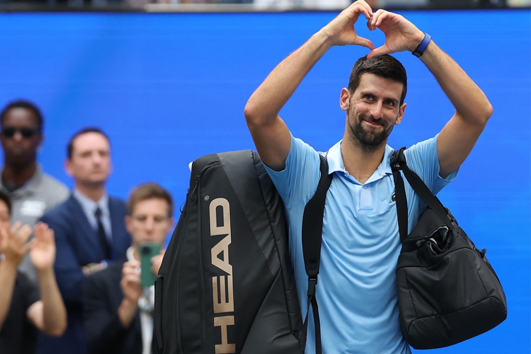 Novak Djokovic exits Arthur Ashe Stadium after his US Open semifinal loss to Carlos Alcaraz