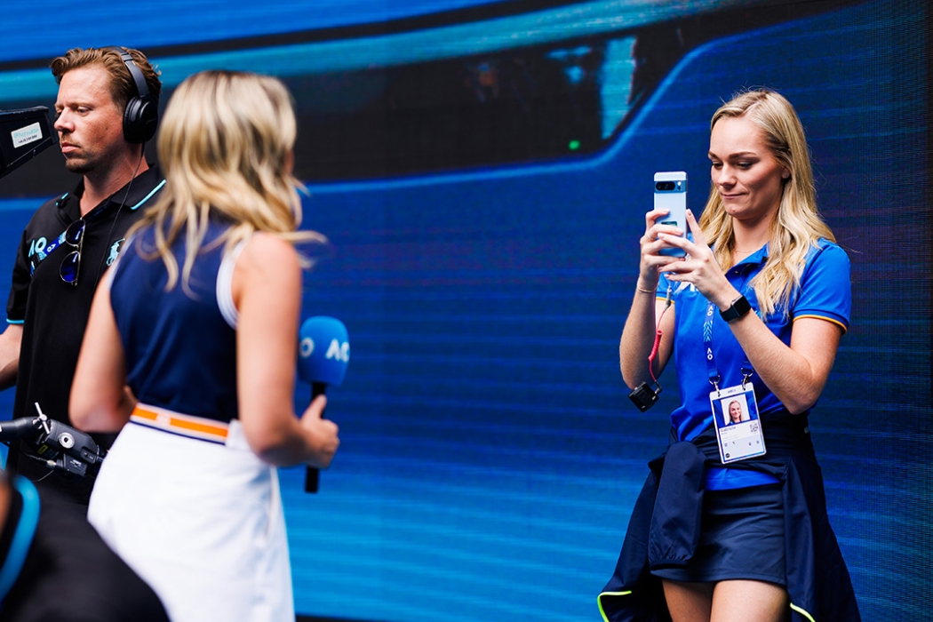 The Australian Open social media team at work