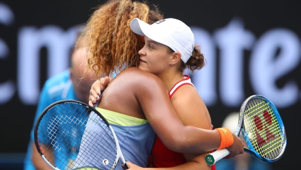 Ash Barty and Naomi Osaka