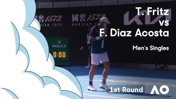 Taylor Fritz v Facundo Diaz Acosta Highlights | Australian Open 2024 First Round
