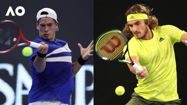 Sebastian Baez vs Stefanos Tsitsipas Match Highlights (2R) | Australian Open 2022