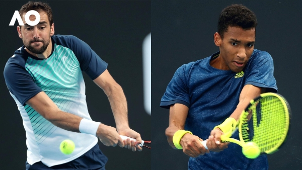Marin Cilic vs Felix Auger-Aliassime Match Highlights (4R) | Australian Open 2022